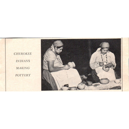 Cherokee Indians Making Pottery 1973 Magazine Ad AD8-B9