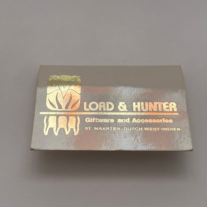Lord & Hunter Giftware St. Maarten Dutch West Indies Matchbook Cover TB8-MB2-2