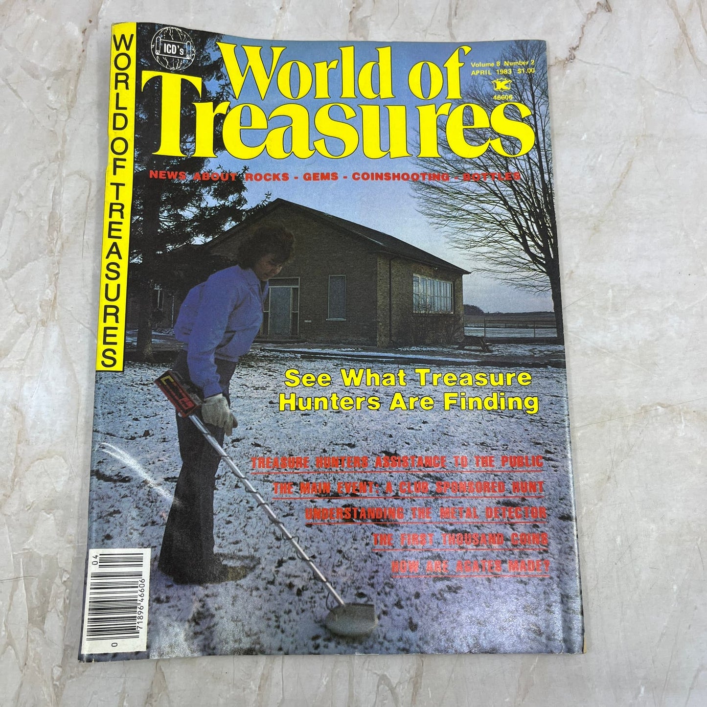 1983 April - ICD World of Treasures Magazine - Treasure Hunting Gold Rocks M16