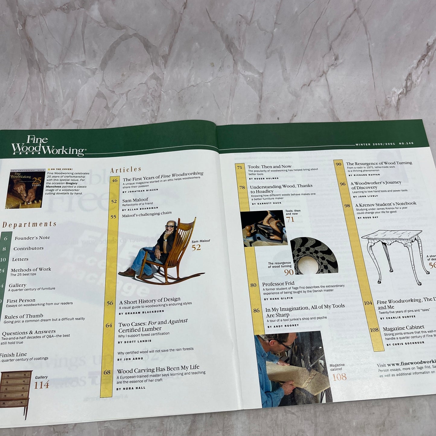 25th Anniversary - Winter 2001 No 146 - Taunton's Fine Woodworking Magazine M33