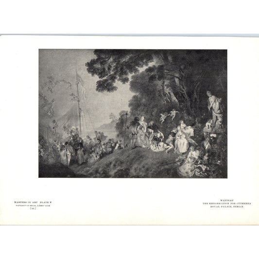 The Embarkation for Cythera - Watteau c1905 Art Print D12