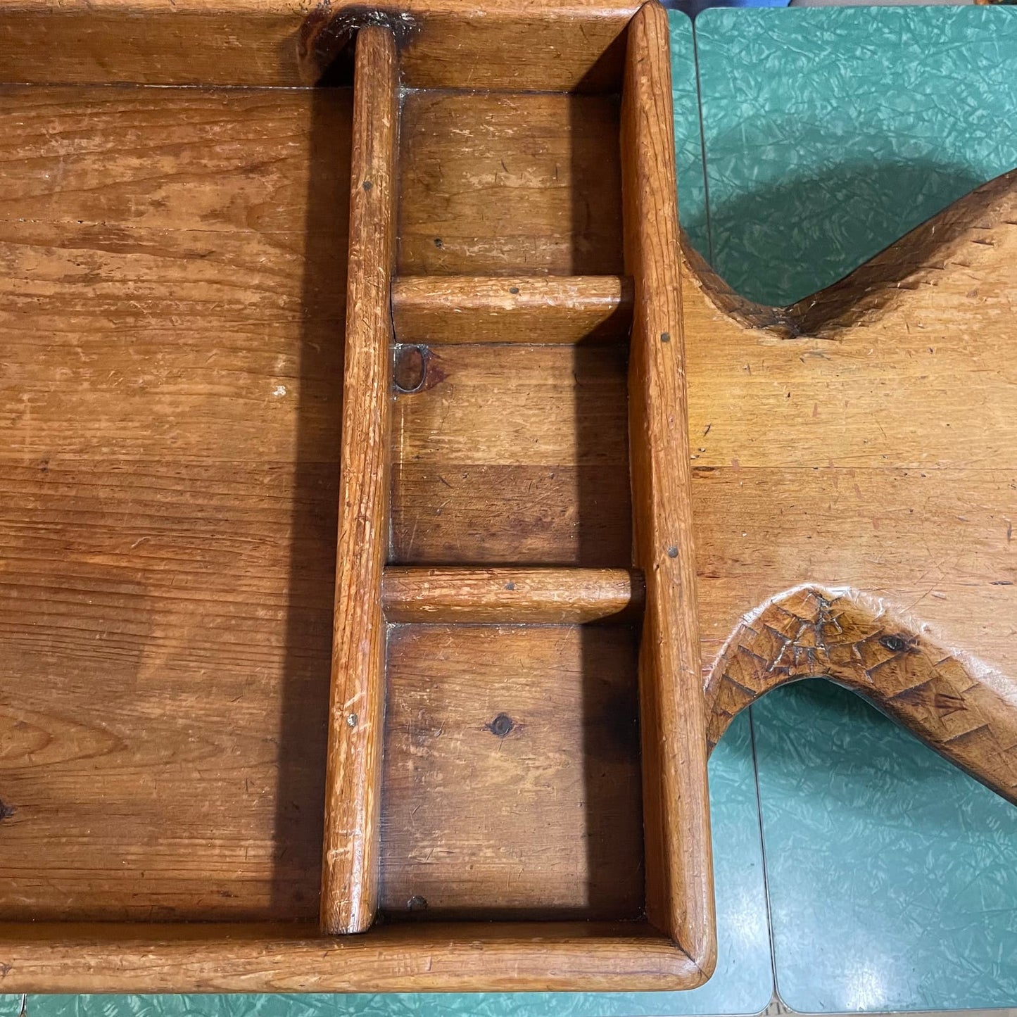 Vintage Handmade Primitive Wooden Solid Wood Cobblers Bench Coffee Table