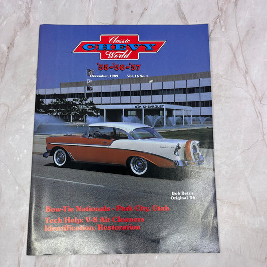 V-8 Air Cleaners - '55, '56, '57 Classic Chevy World Magazine - Dec 1989 M29