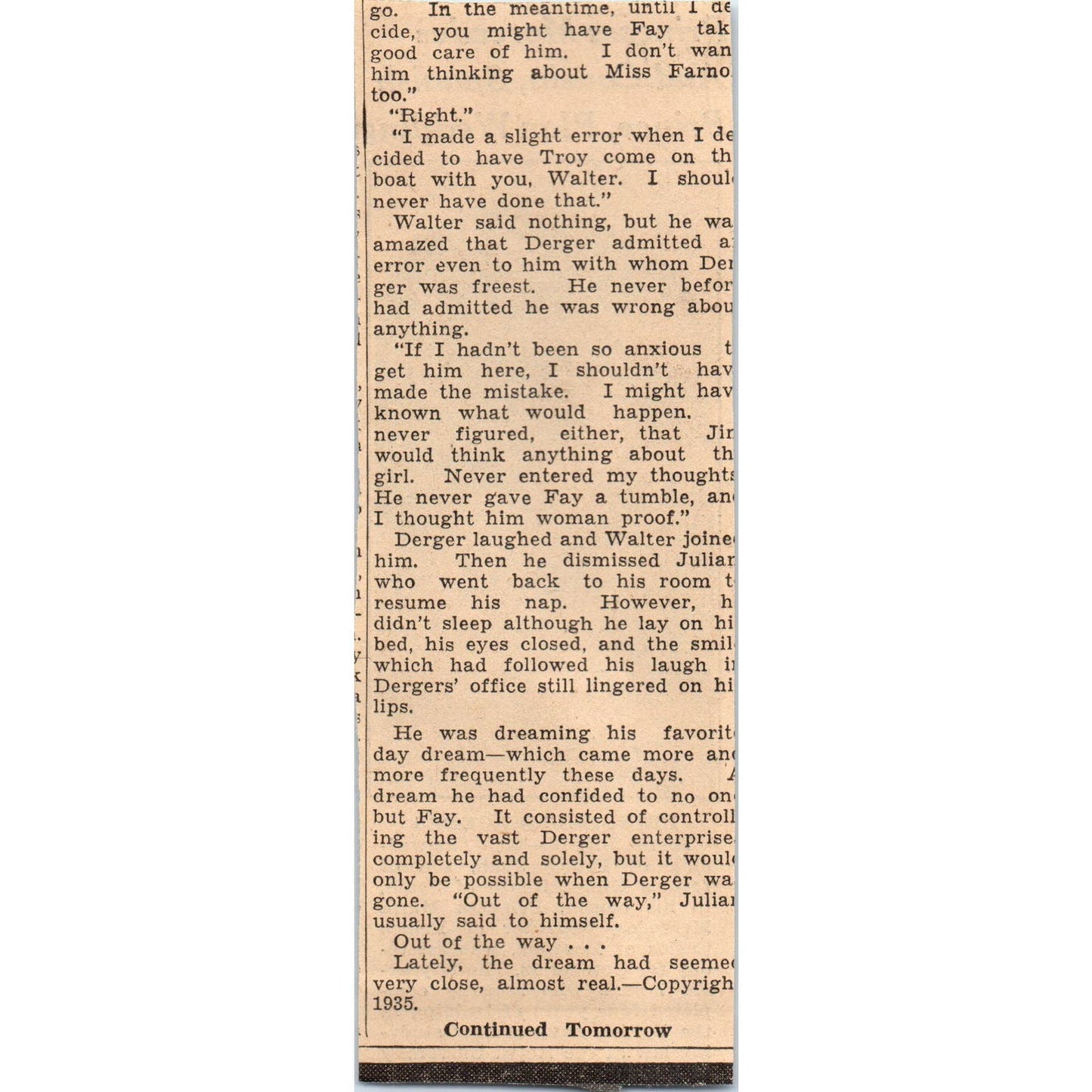 Princess Mercedes & Cousin Spanish Prince to Wed 1935 News Article AE7-N5