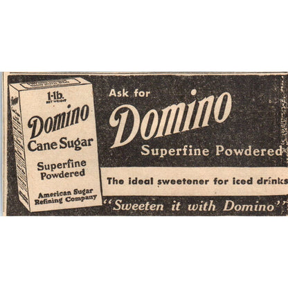 Domino Powdered Sugar 1935 Minneapolis Journal Advertisement AE7-H2