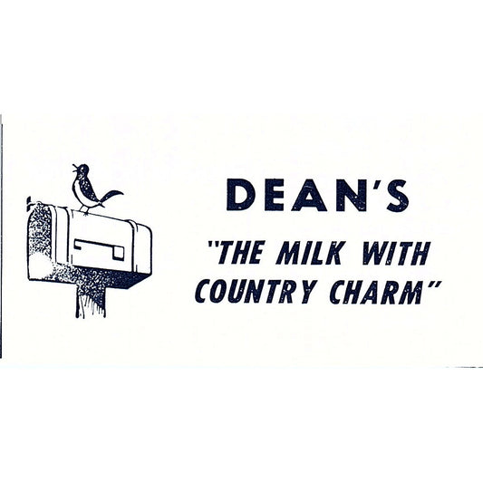 Dean's - The Milk With Country Charm - Fort Wayne Indiana 1964 Ad AG1-M5