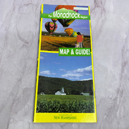 1995 Monadnock Region New Hampshire Travel Map & Guide Booklet TH2-MP2