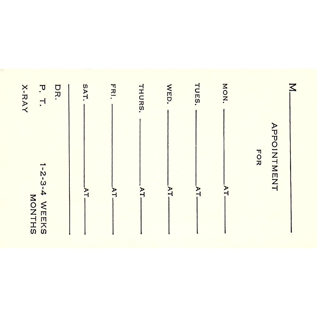 Orthopedic surgery & Fractures Harold B. Warren Lakewood CA Business Card SF3-B8