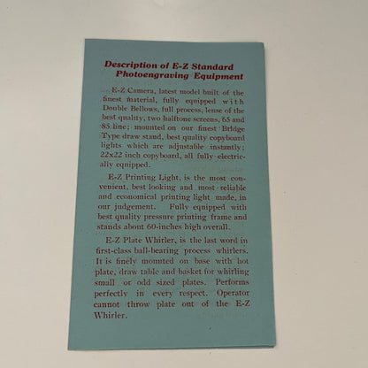 1938 E-Z Engraving Co Sales Material Packet Texarkana Texas B1