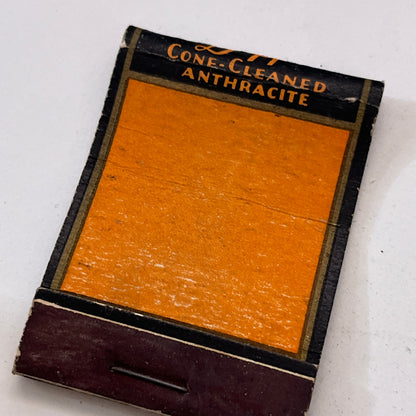 Lackawanna Cone-Cleaned Anthracite D&H Vintage Matchbook Cover TB8-MB3-1