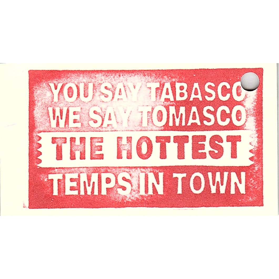 Tomasco Personnel Services Beth Weyer Houston Vintage Business Card SC9-B1