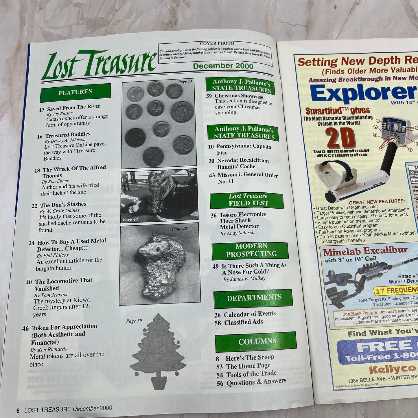 2000 Dec - Lost Treasure Magazine - Treasure Hunting Gold Prospecting M14