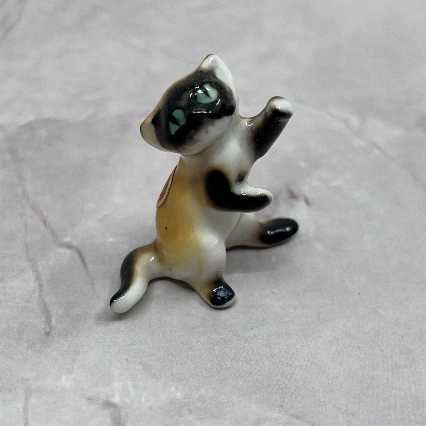1950s Bone China Siamese Cat Miniature Japan 1.25" SE2-2