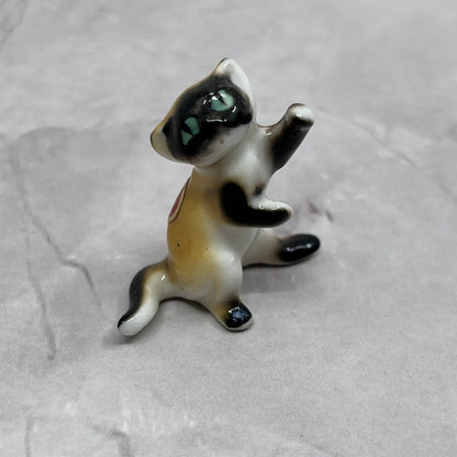 1950s Bone China Siamese Cat Miniature Japan 1.25" SE2-2