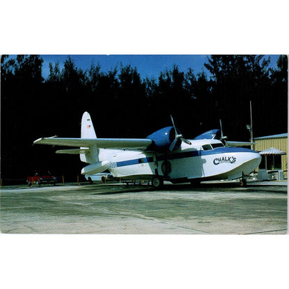 Chalk's International Airline Grumman Mallard N3010 Vintage Postcard PC2