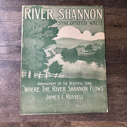 River Shannon Syncopated Waltz James I. Russell 1912 Sheet Music V13