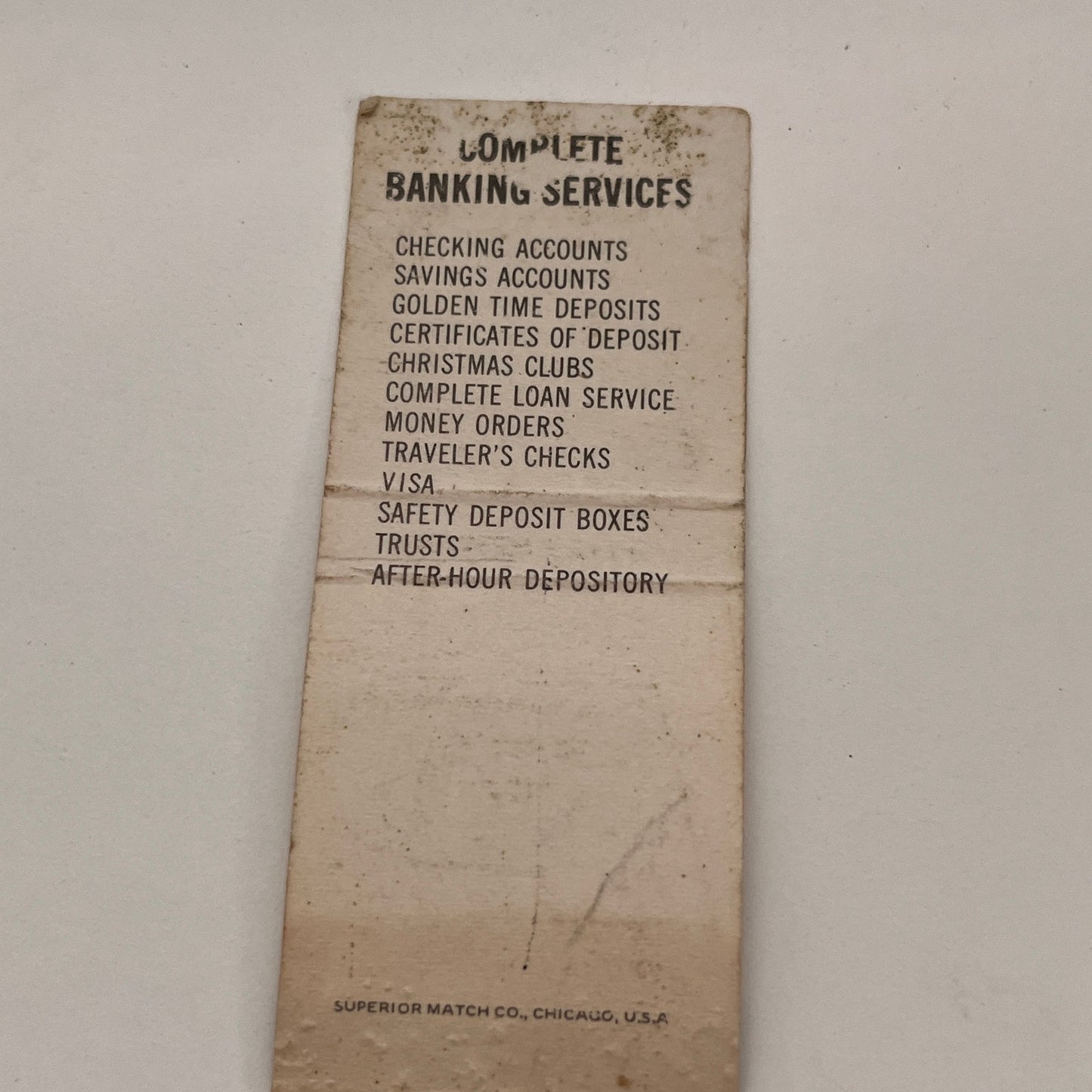 The Peoples Bank of Portland Redkey Indiana Vintage Matchbook TB6-MB2-15