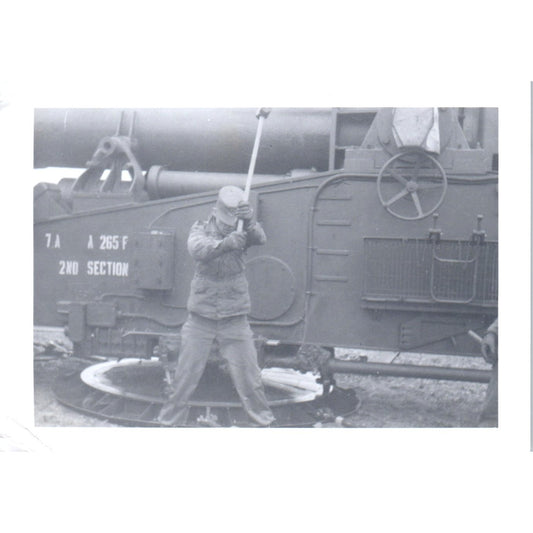 US Soldier Abe Swinging a Sledge Hammer Postwar Germany c1954 Army Photo AF1-AP7