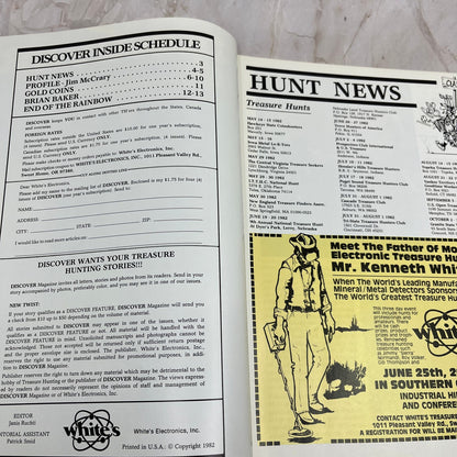 1981 4th Quarter White's Electronics Discover Newsletter Metal Detectors M19