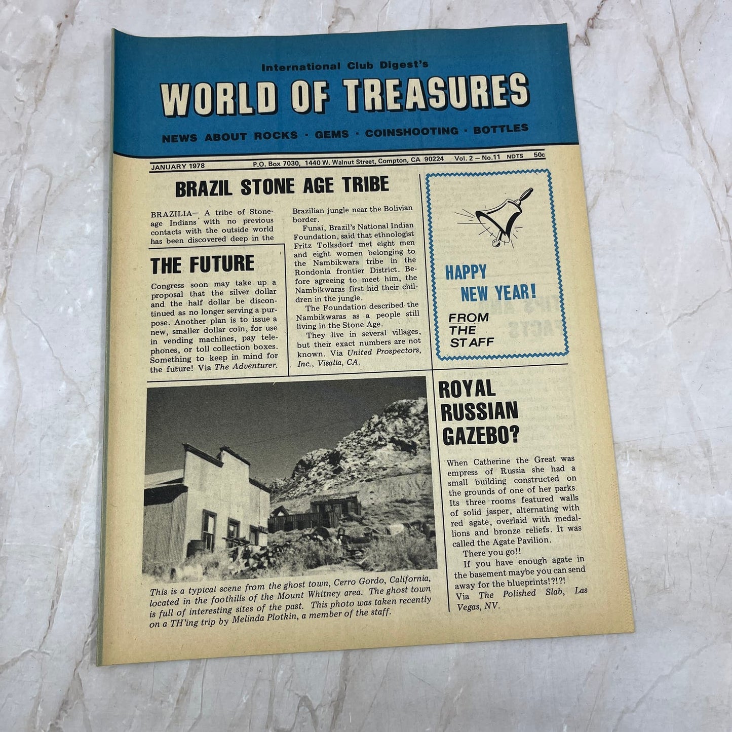 1978 Jan - International Club Digest World of Treasures Magazine Newsletter M16
