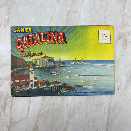 Santa Catalina California Vintage Souvenir Folder Book Views TI8-S2