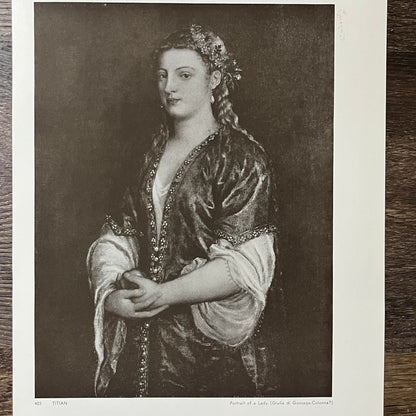 Portrait of a Lady - Giulia de Gonzaga-Colonna Lithograph Art Print 9x12 V8