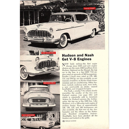 Hudson and Nash Gert V-8 Engines 1955 Article AG1-5