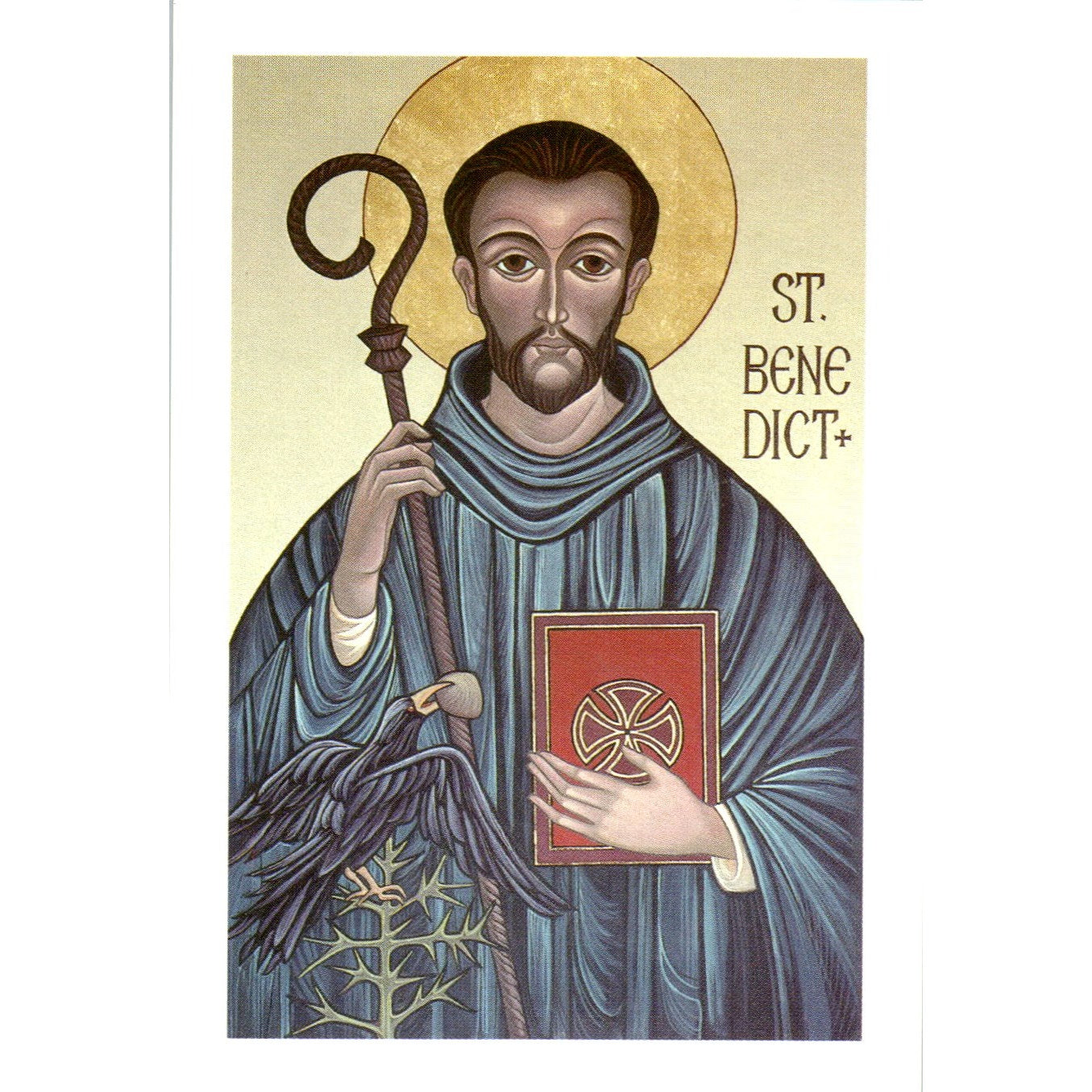 Prayer of St. Benedict Monastery of the Holy Cross Vintage Catholic Card TH2-PC1