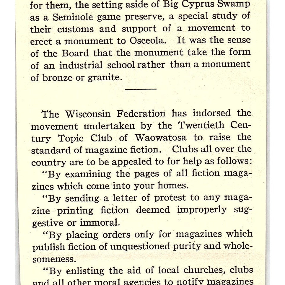Miss Vida Newsome President Indiana Federation of Clubs Photo 1916 Ad AF6-15