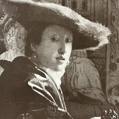 The Girl With A Red Hat Vermeer Vintage Art Print 9x11.5 V5