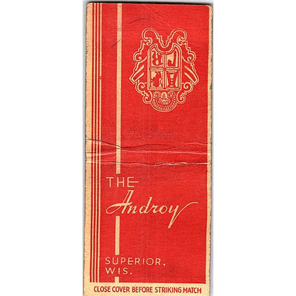 The Androy Superior WI Vintage Matchbook Cover SF3-Y3