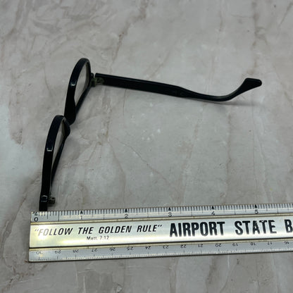 Vintage Criss 46-19 5 1/2 Black Acrylic Sunglasses Eyeglasses Frames TG7-G5-4