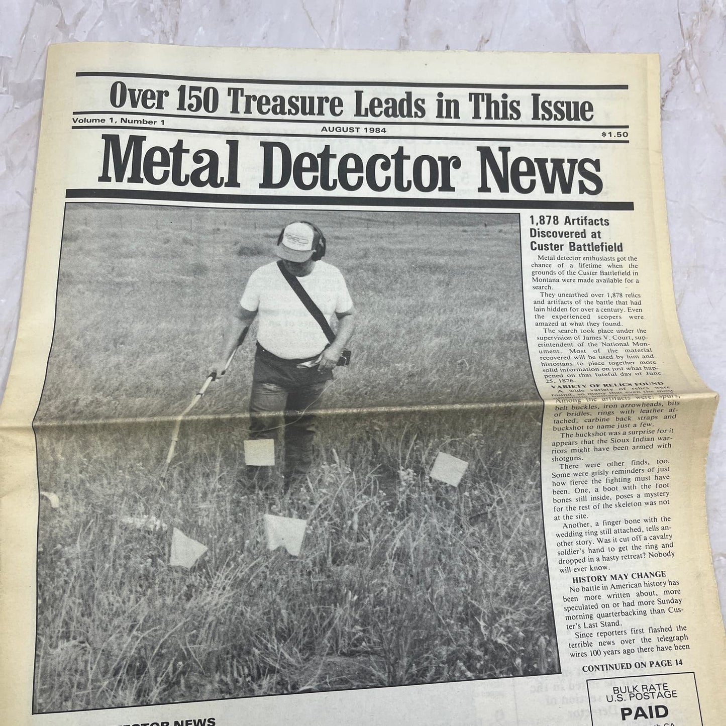 1984 Metal Detector News 150 Treasure Leads Chatsworth CA M20-1