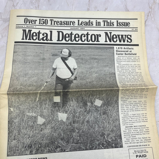 1984 Metal Detector News 150 Treasure Leads Chatsworth CA M20-1