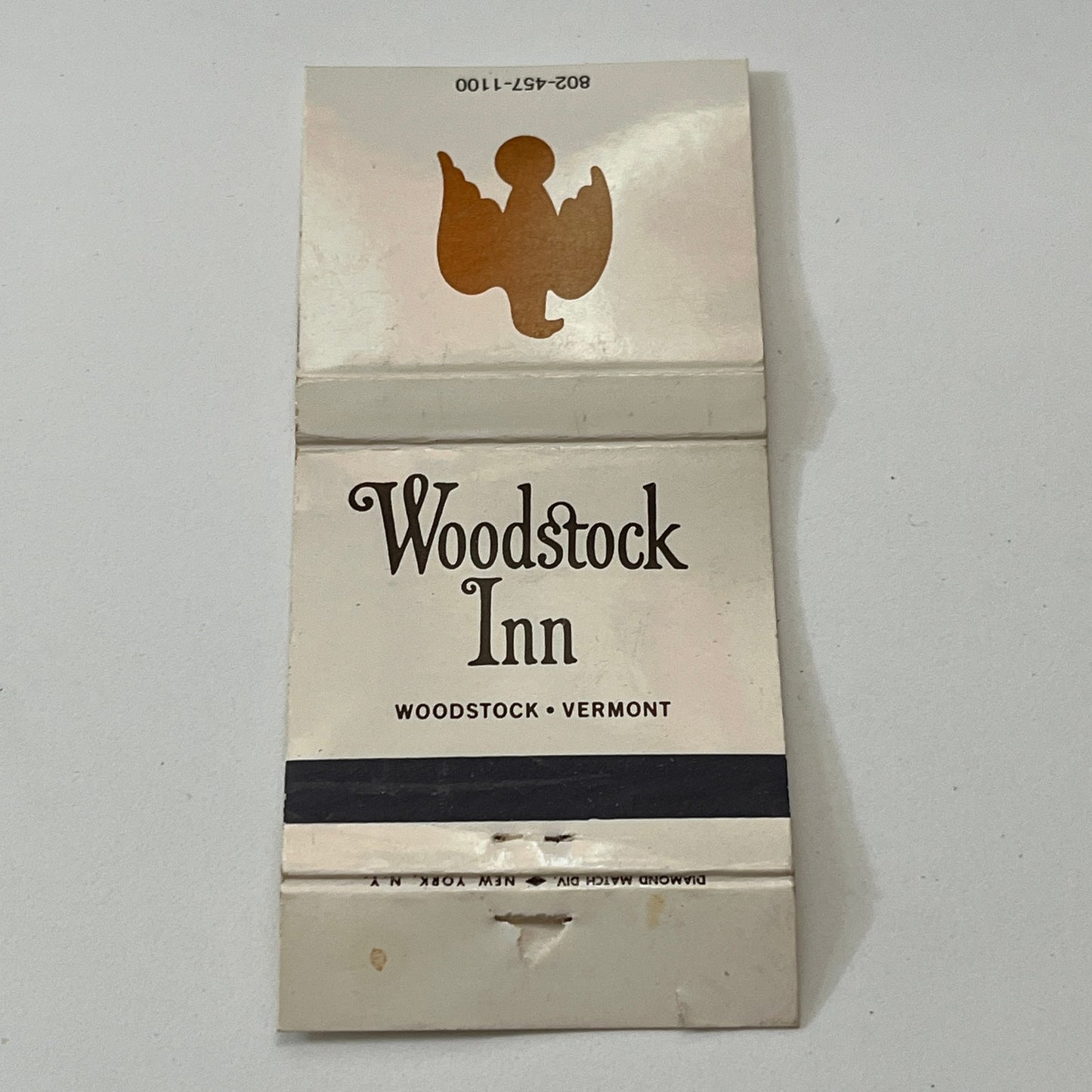 Woodstock Inn Vermont Vintage Matchbook Cover TB6-MB1-8