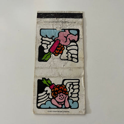 Cupid Valentine's Day Peter Max Pop Art Vintage Matchbook Cover SC4-R8