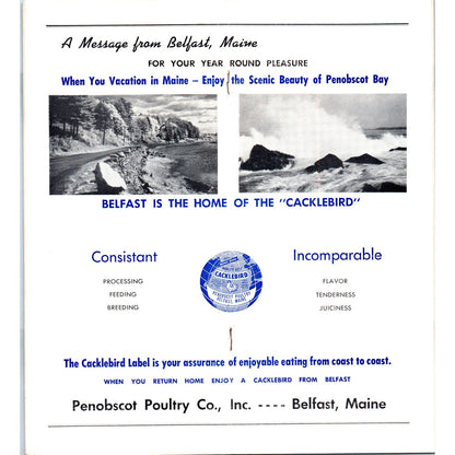 Vintage Belfast Maine - Your Summer Playground Travel Brochure TF4-B2