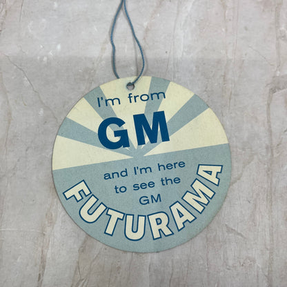 New York World's Fair General Motors Futurama Visitor Hang Tang TG8-Z