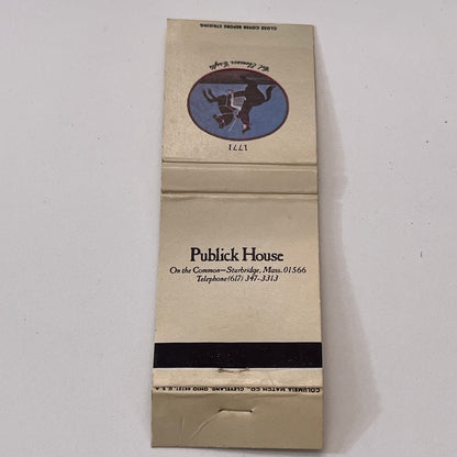 Publick House on the Common Sturbridge MA Vintage Matchbook Cover TB6-MB1-8