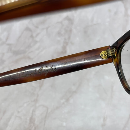 American Optical Horn Rim Tiger Eye 5 3/4 Sunglasses Eyeglasses Frames TG7-G1-2
