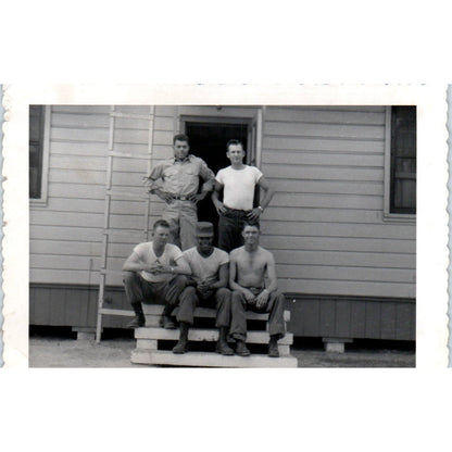 African American Soldier and Friends Postwar Germany c1954 Army Photo AF1-AP2