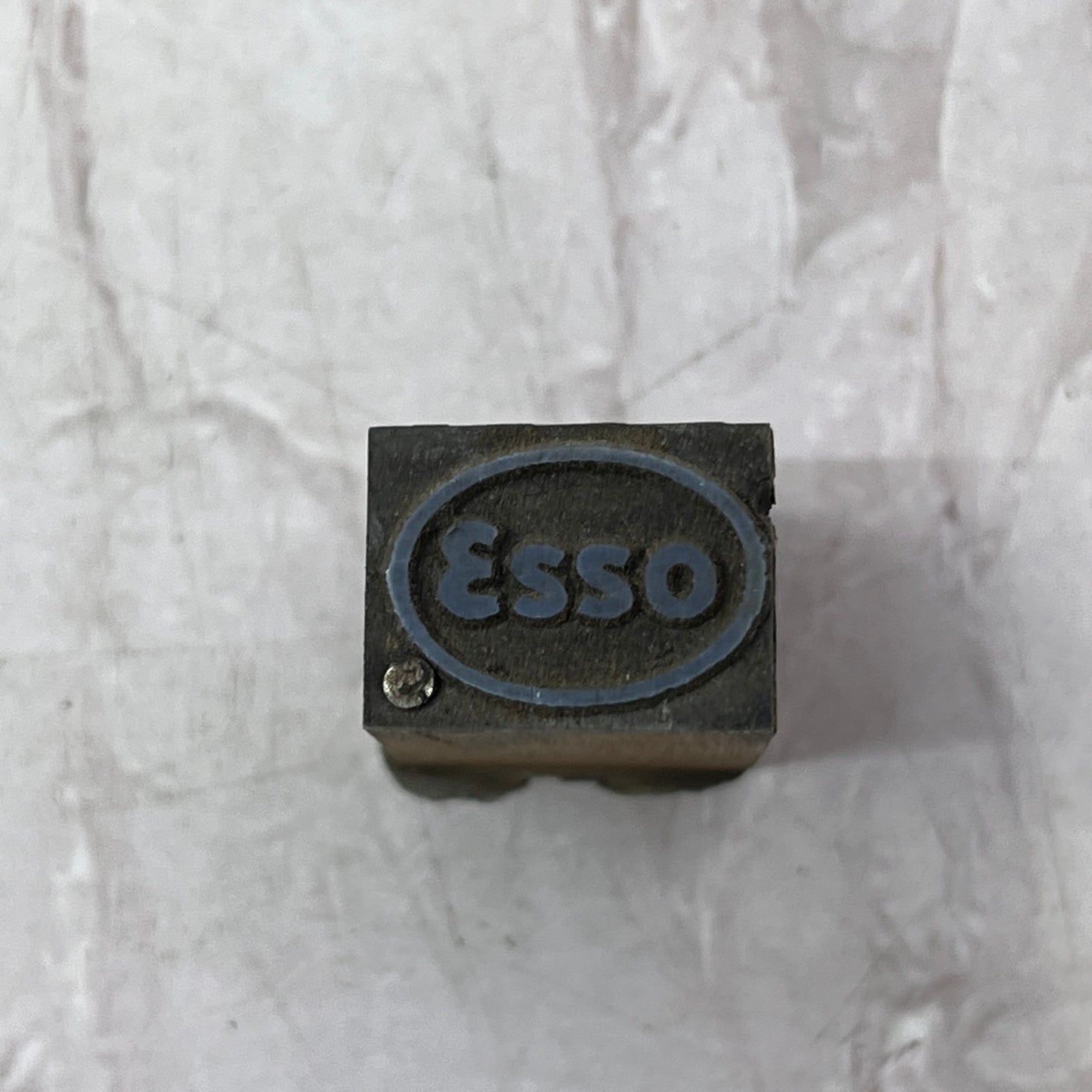 ESSO Oil Gasoline Vintage Letterpress Printers Block Plate SF5-S