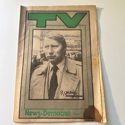 1981 Sep 13 Bellville IL News-Democrat TV Listings Magazine Robert MacNeil L4-1