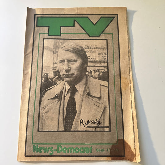 1981 Sep 13 Bellville IL News-Democrat TV Listings Magazine Robert MacNeil L4-1