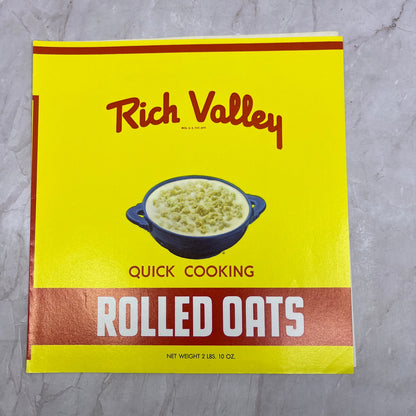 Rich Valley Rolled Oats Label John D. Rich & Co Chicago IL A19