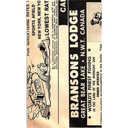 Northern Lite Camps Frank & Harold Meades Ft. Francis Ontario 1977 Ad AF6-M2