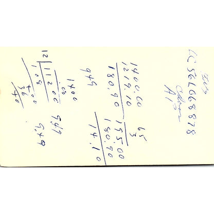 Mimi's Weaving Den Long Beach CA Vintage Business Card SSB4-B12