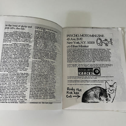 1990s Psycho Moto Mini Zine Ethan Minsker New York TE2-BB
