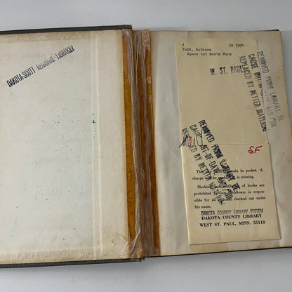 Vintage 1955 SPACE CAT Meets Mars by Ruthven Todd Hardcover Paul Galdone TK3