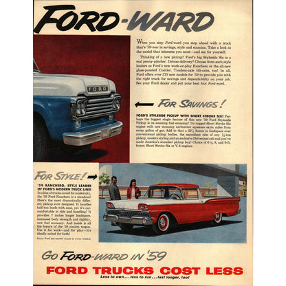 1950s Lucky Strike Football Referees Magazine Ad 9.5x13" V1-1